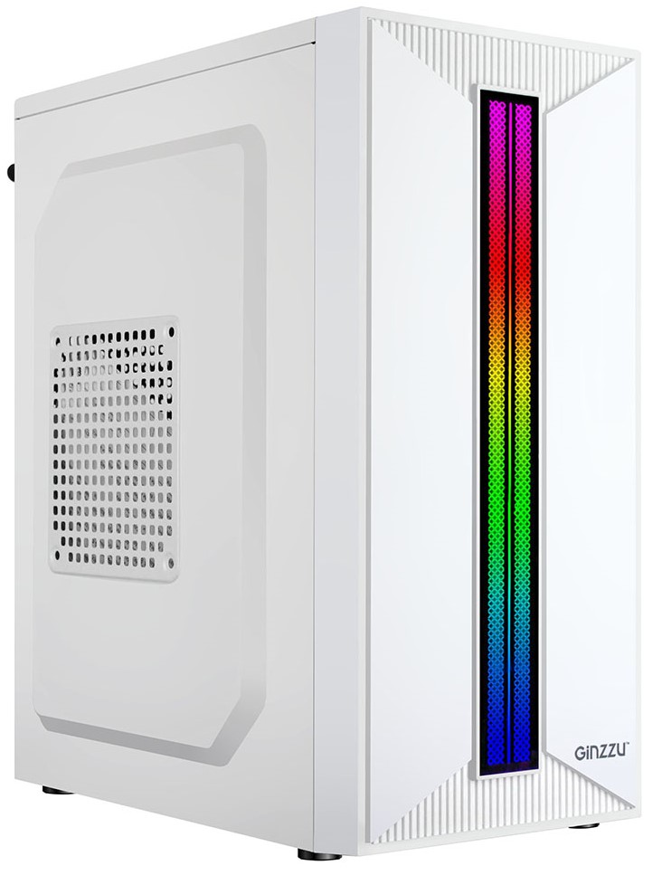Корпус Ginzzu B380 (Mini Tower, mATX, 2xUSB2.0, FRGB)