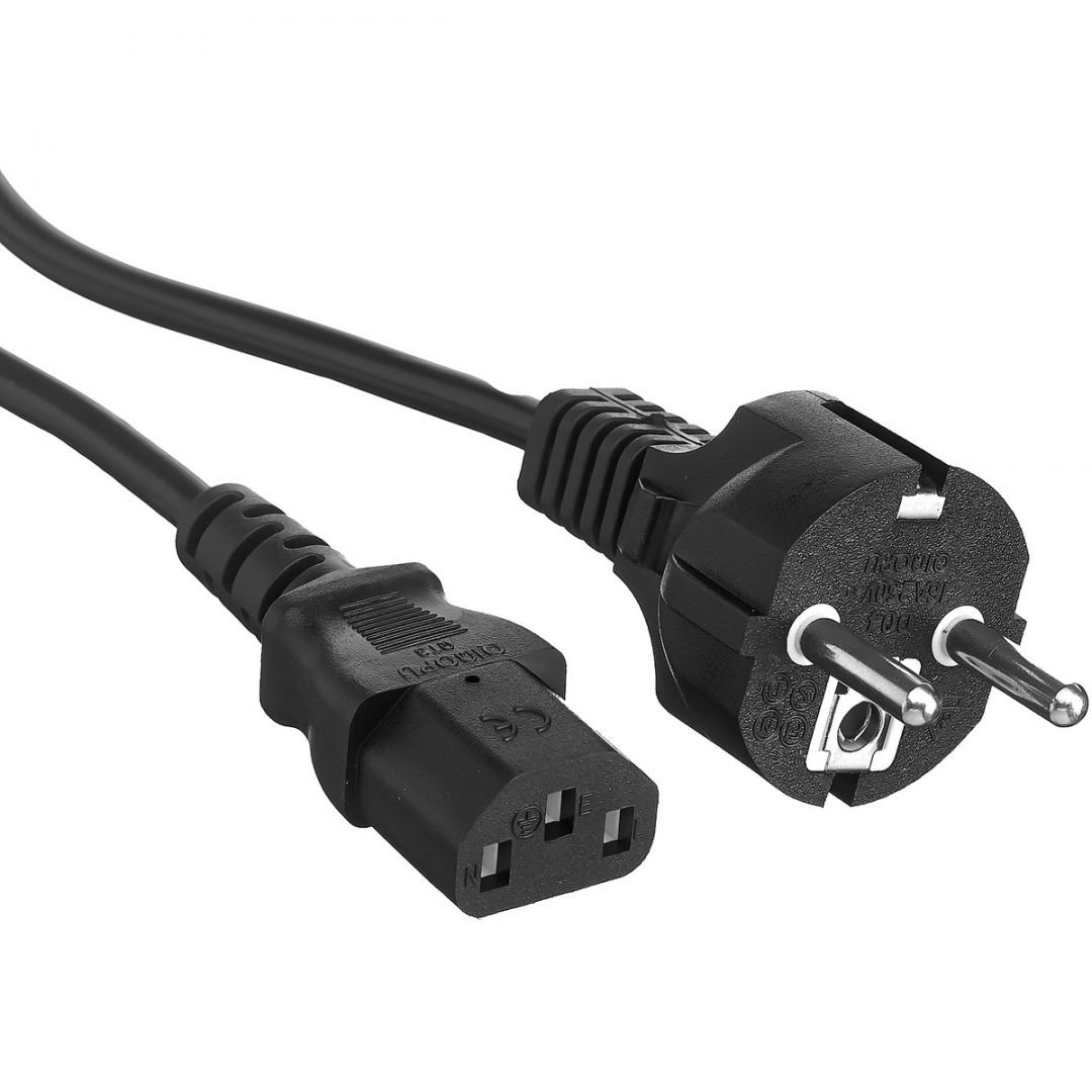 Кабель питания для ПК ExeGate Power PC-1P VDE-250V (1м, 10A, 3*0.75mm2) EP280641RUS