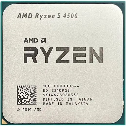 Процессор AMD Ryzen 5 4500 (6C/12T, 3,6-4,1ГГц, AM4, 65W, OEM) 100-000000644