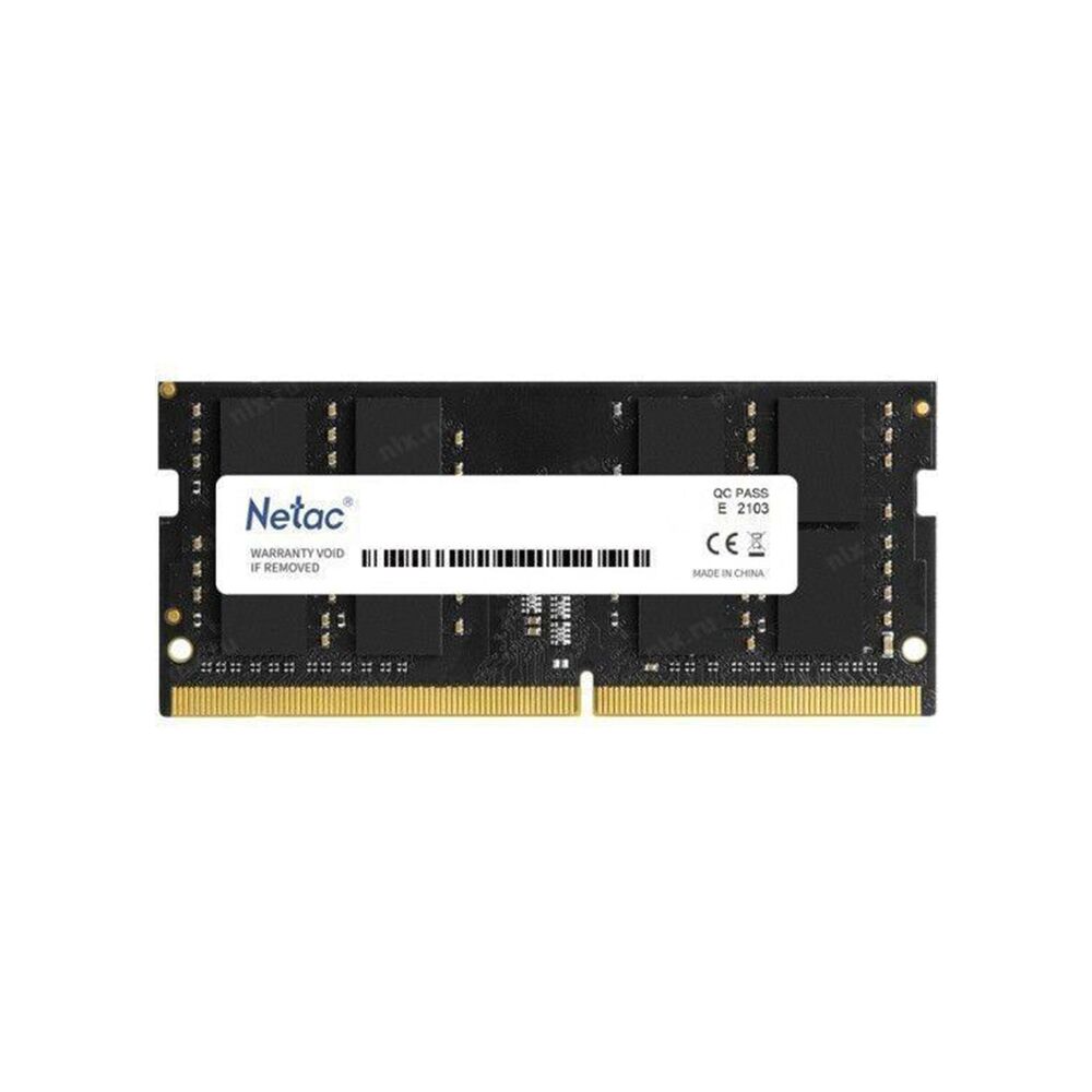 Оперативная память SODIMM DDR5 16ГБ 4800МГц Netac Basic NTBSD5N48SP-16 (CL40, 1,1V, PC5-38400)