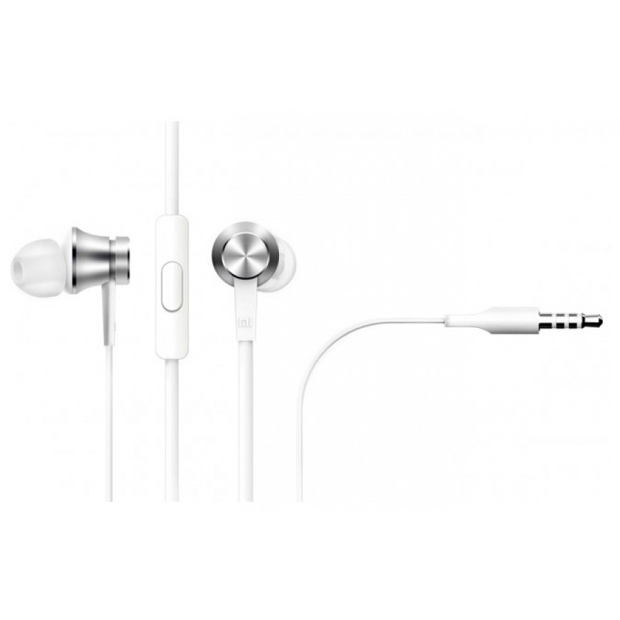 Наушники с микрофоном Xiaomi Mi Basic White (1x4pin, смен. амбюш. S/M/L, 1,25м, 14г) ZBW4355TY