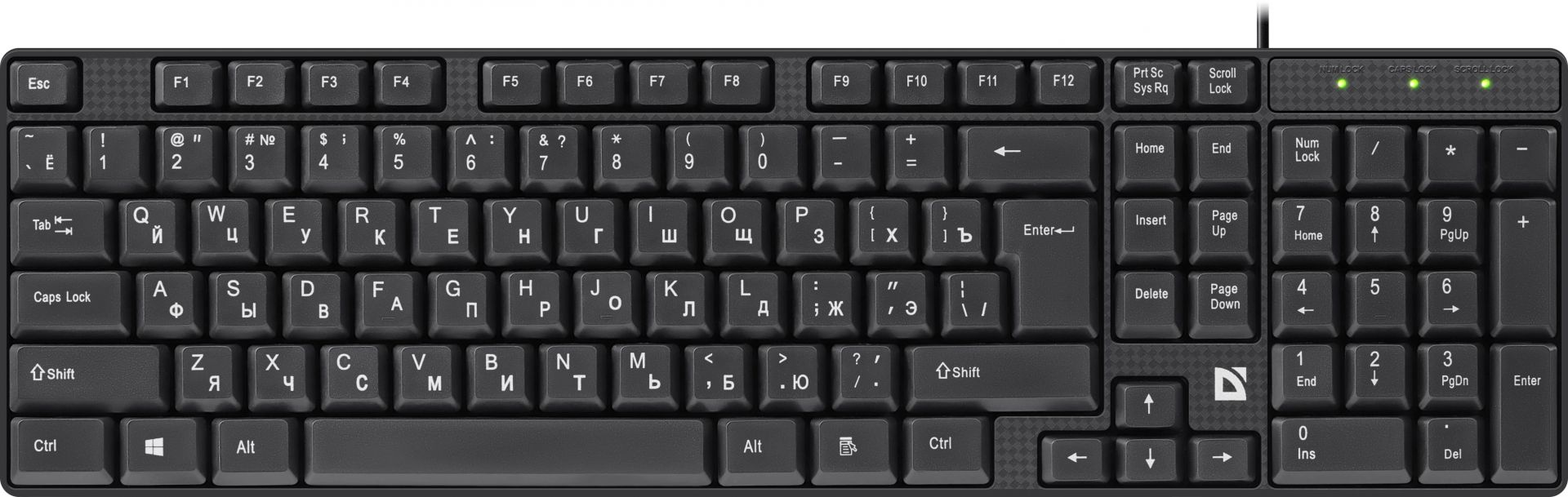 Клавиатура Defender Accent SB-720 (защита от пролива, 102 кл., 1,25м) 45720
