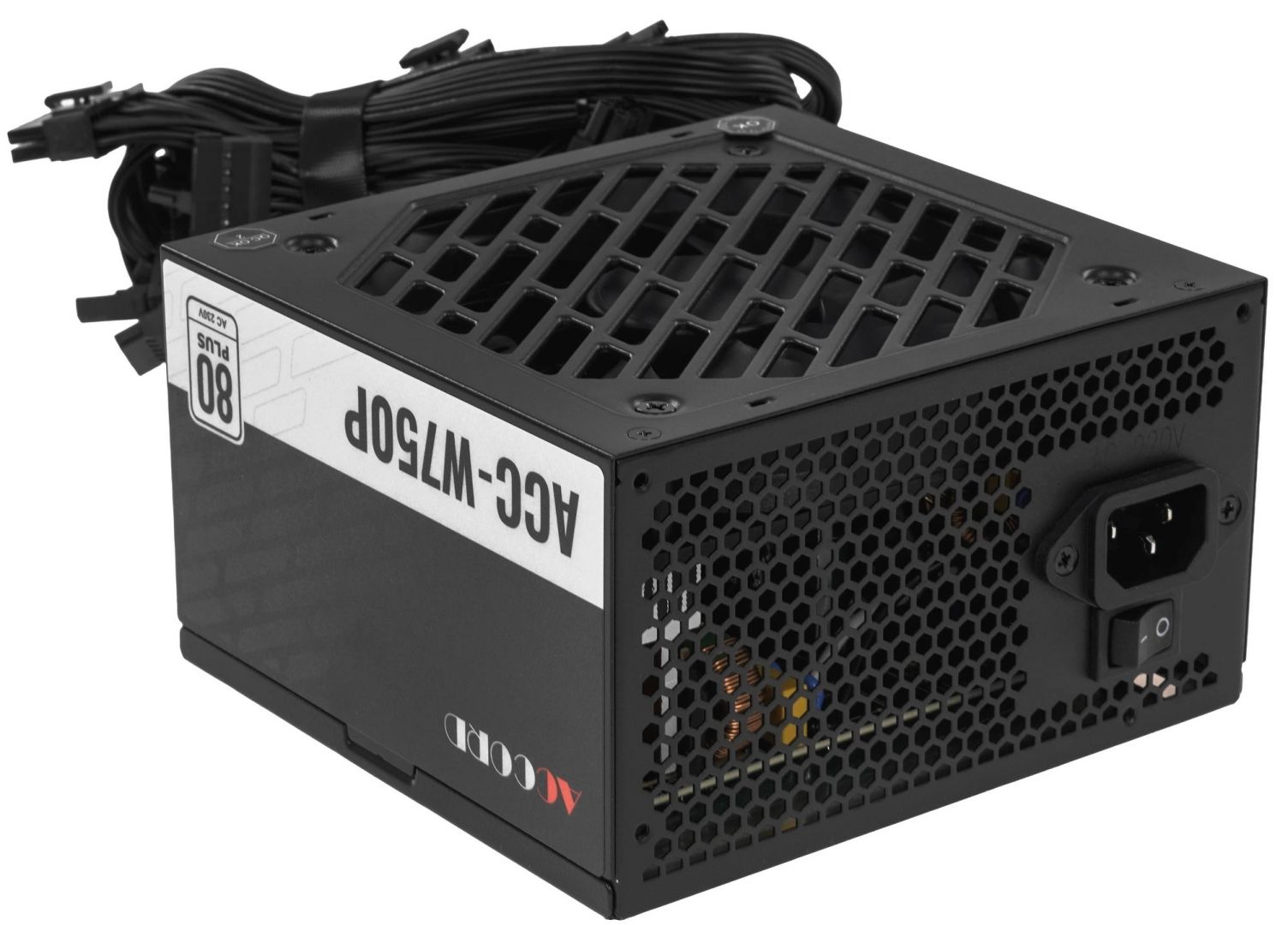 Блок питания 750 Вт Accord ACC-750P (80+, ATX2.4, APFC, 3x6+2pin, 1x4+4pin)