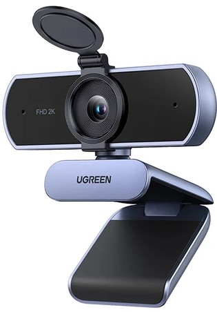 Веб-камера UGREEN CM825 (2K/FHD, 30 к/с, 4 Мп, 2 микроф., 80', фикс. автофокус, USB) 55721