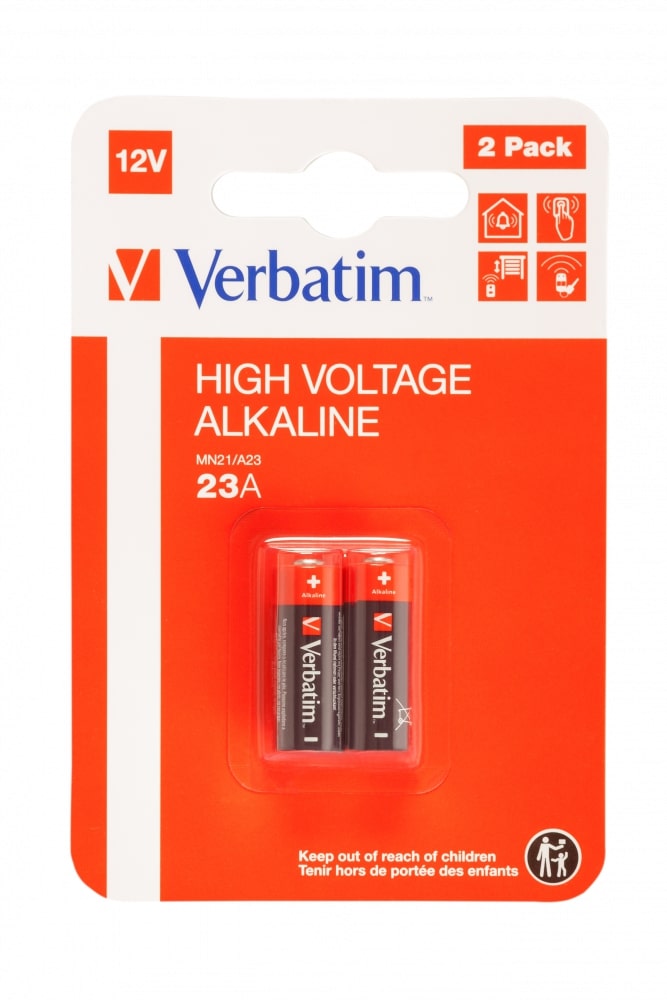 Батарейки Verbatim 23AF (MN21) Alkalaine 12V (2 шт) 49940