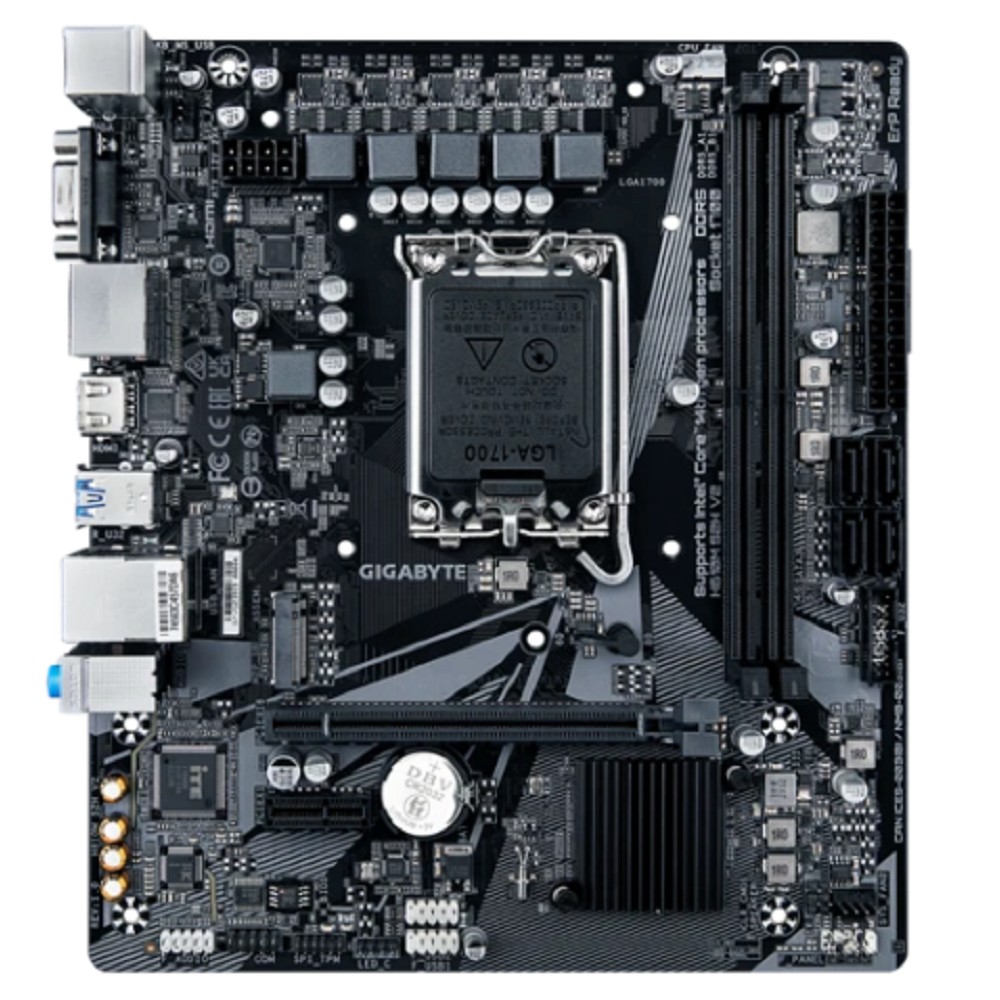 Материнская плата GIGABYTE H610M S2H V2 D5 Rev. 1.0 (LGA1700, 5 фаз, 1xM.2, 2xDDR5, 4xSATA)