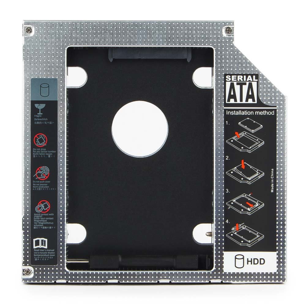 Адаптер оптибей (HDD 2,5" -> DVD SATA) 9,5 мм (023-9109)