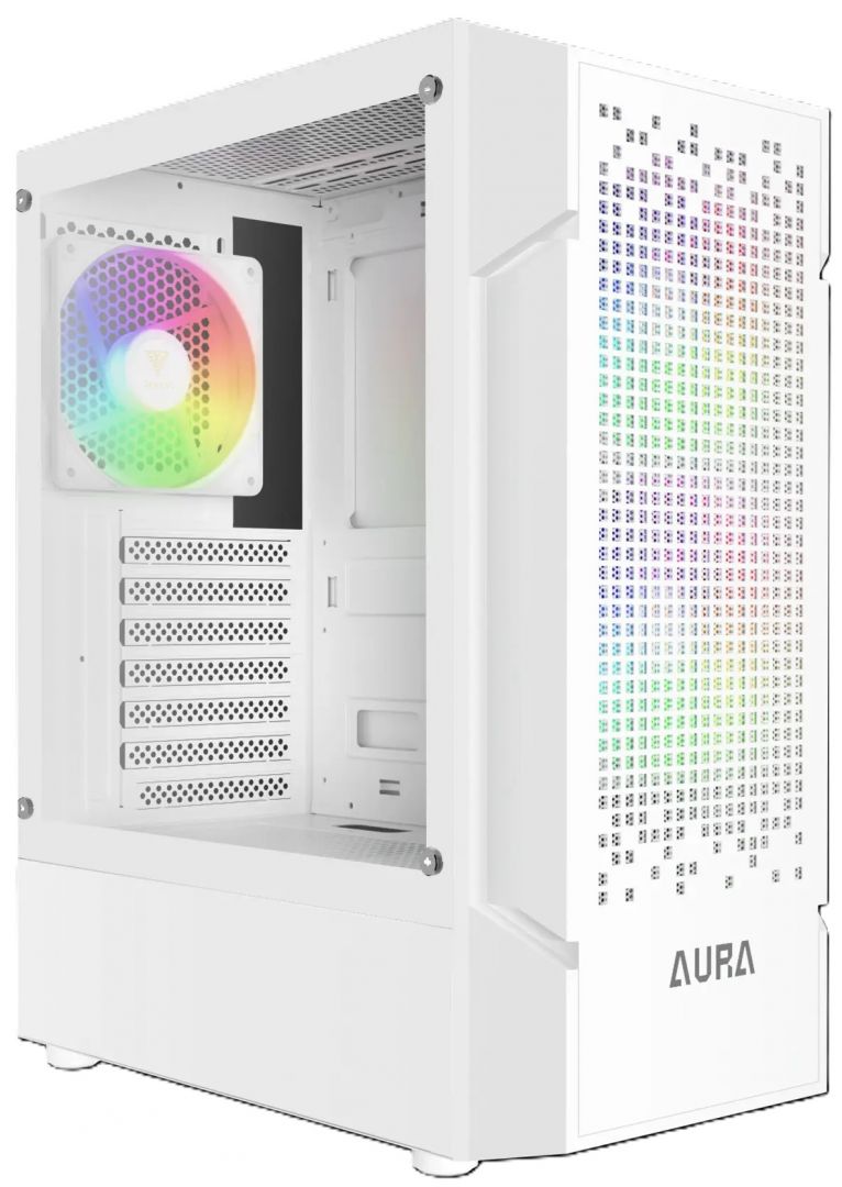 Корпус GAMDIAS Aura GC7 WH ARGB (Midi Tower, ATX, 1xUSB3.0, 2xUSB2.0, 3x120мм, ARGB, led_sw)