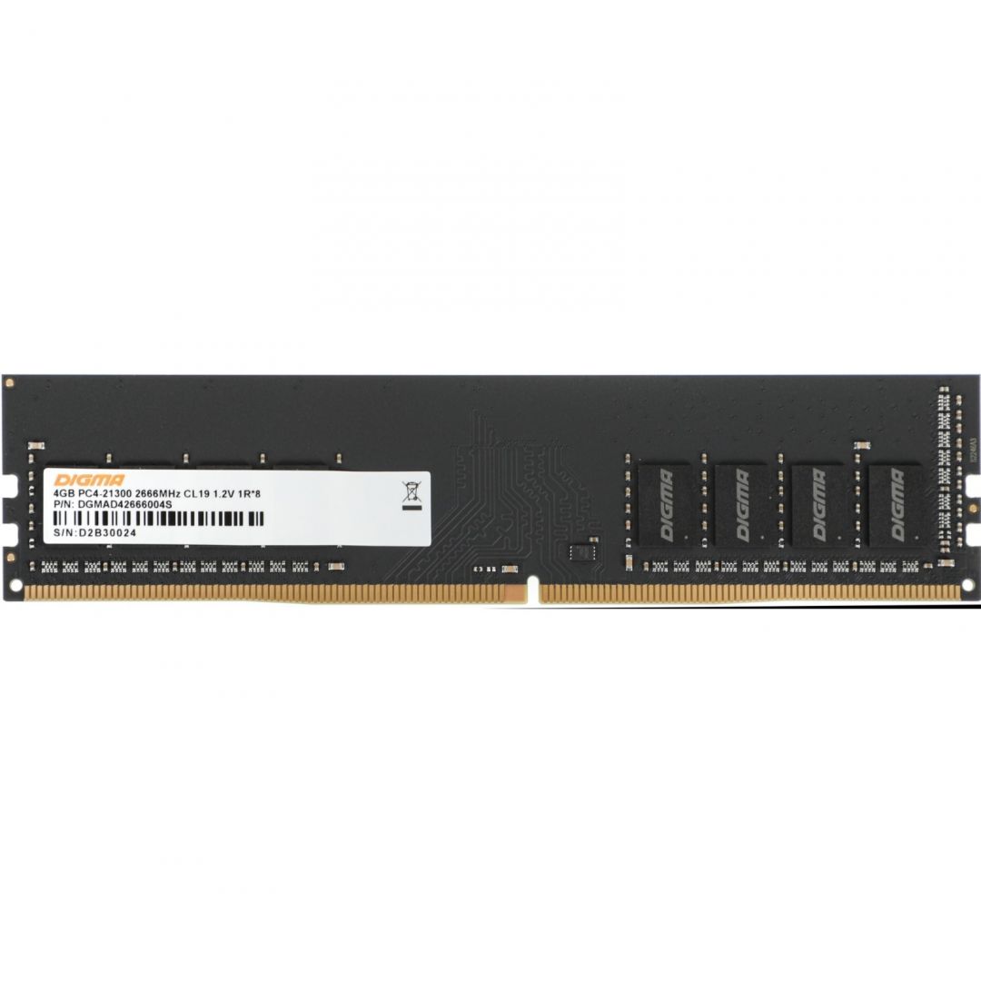 Оперативная память DDR4 4ГБ 2666МГц Digma (DGMAD42666004S)