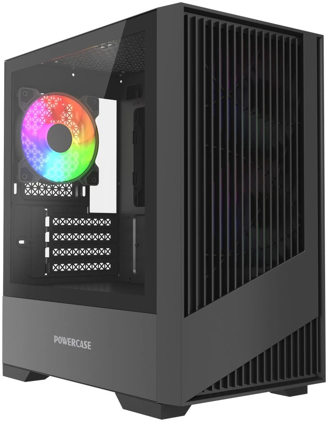 Корпус PowerCase Mistral A12B (Mini Tower, ATX, 1xUSB2.0, 1xUSB3.2, 3x120мм, FRGB,Led SW) CMMA12B-L3