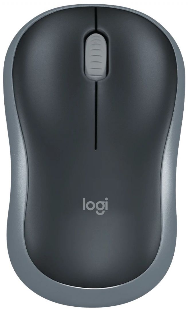 Мышь беспроводная Logitech M186 grey (2,4ГГц, 1000 DPI, 1xAA в компл.) 910-004131