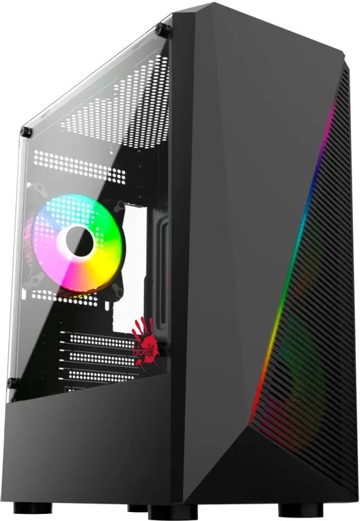 Корпус A4Tech Bloody BD-CC102F (Midi Tower, mATX, 1xUSB3.0, 2xUSB2.0, 4xARGB)