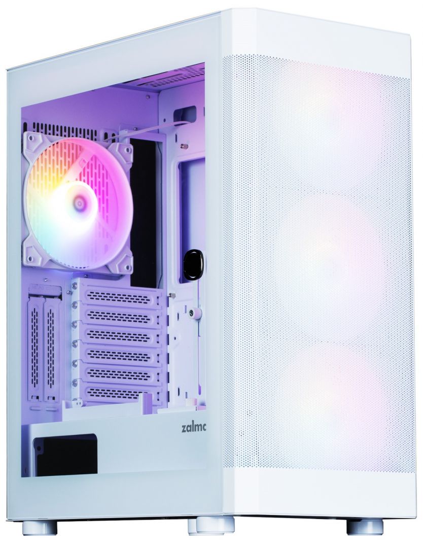 Корпус ZALMAN i4 TG White (Midi Tower, ATX, 2xUSB3.0, 1xUSB2.0, 4x120мм RGB, led switch btn)