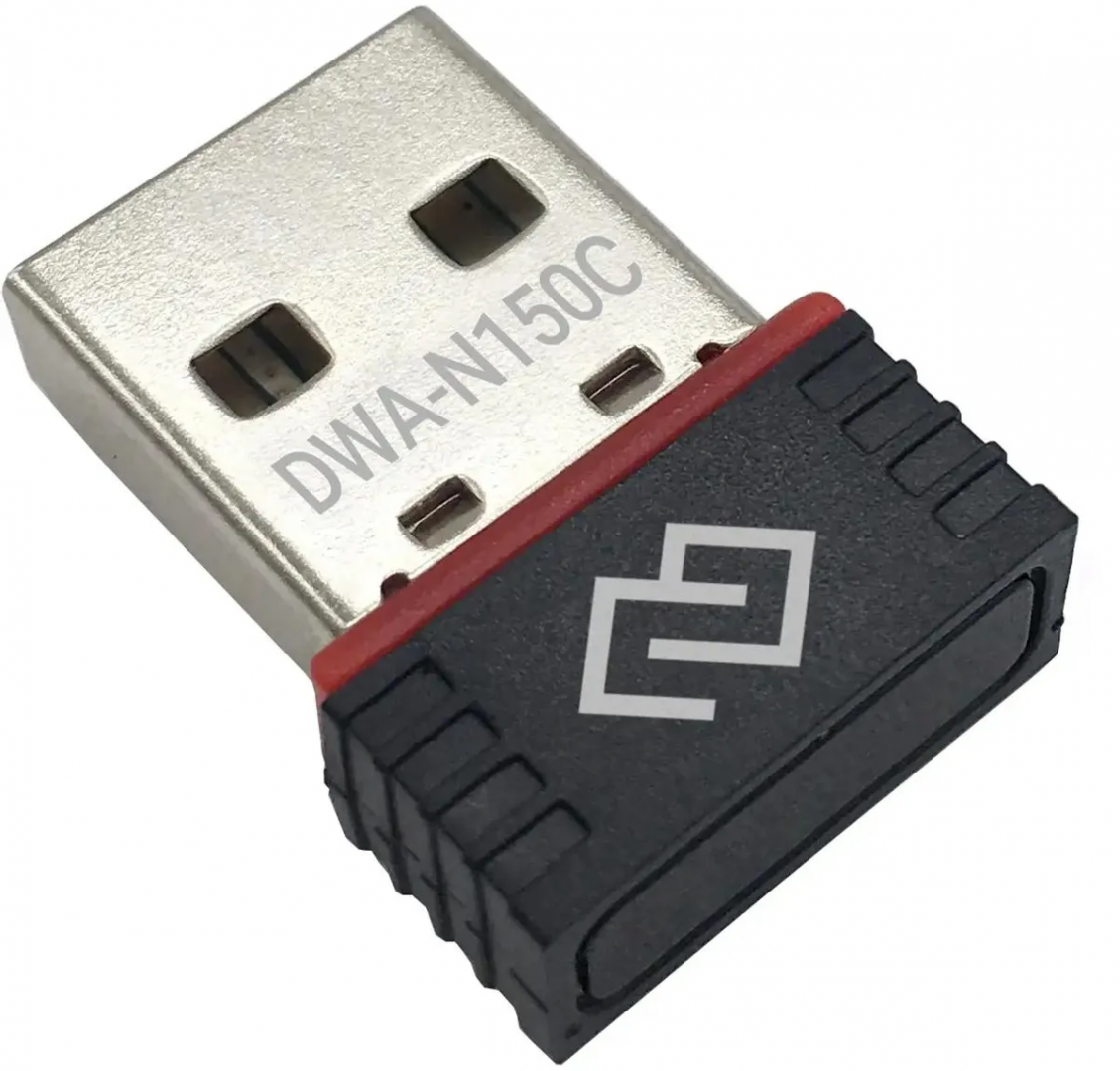 Адаптер Wi-Fi 2,4 ГГц USB2.0 DIGMA DWA-N150C (до 150 Мбит/с, чип: MT7601)