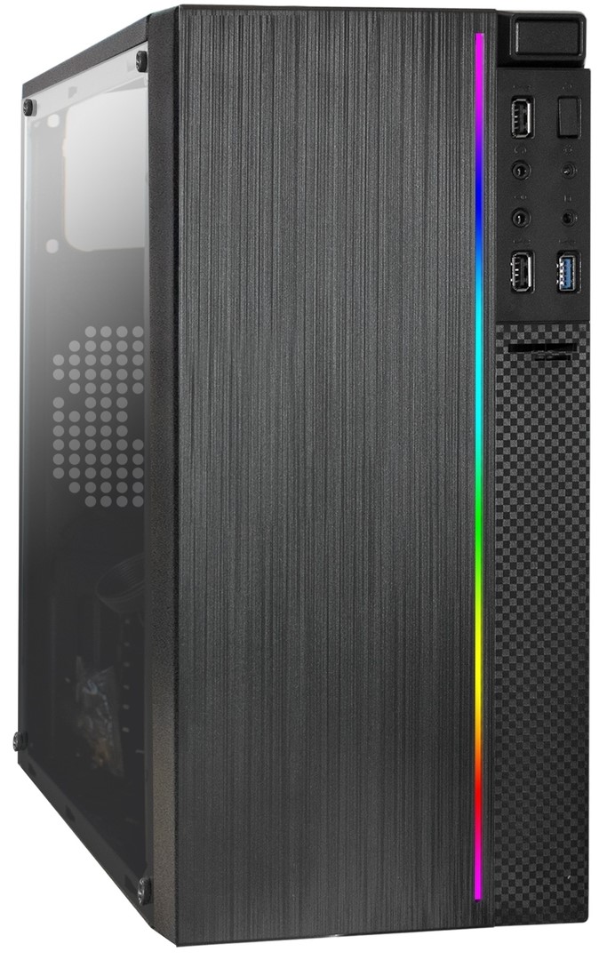 Корпус ExeGate mEVO-9301 (Mini Tower, mATX, 1xUSB3.0, 2xUSB2.0, FRGB) EX283754RUS