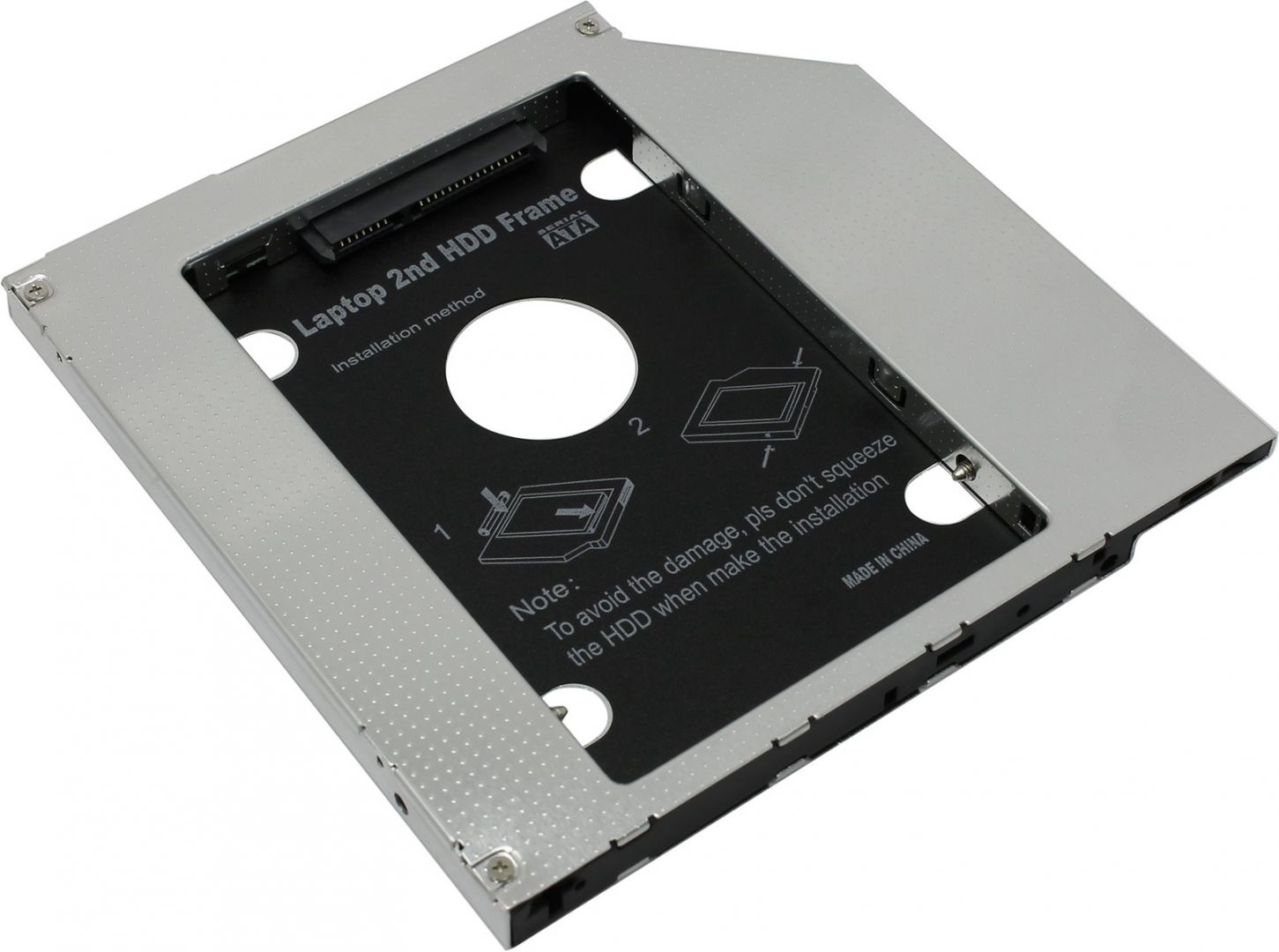 Адептер оптибей 9,5 мм SATA -> miniSATA для HDD/SSD