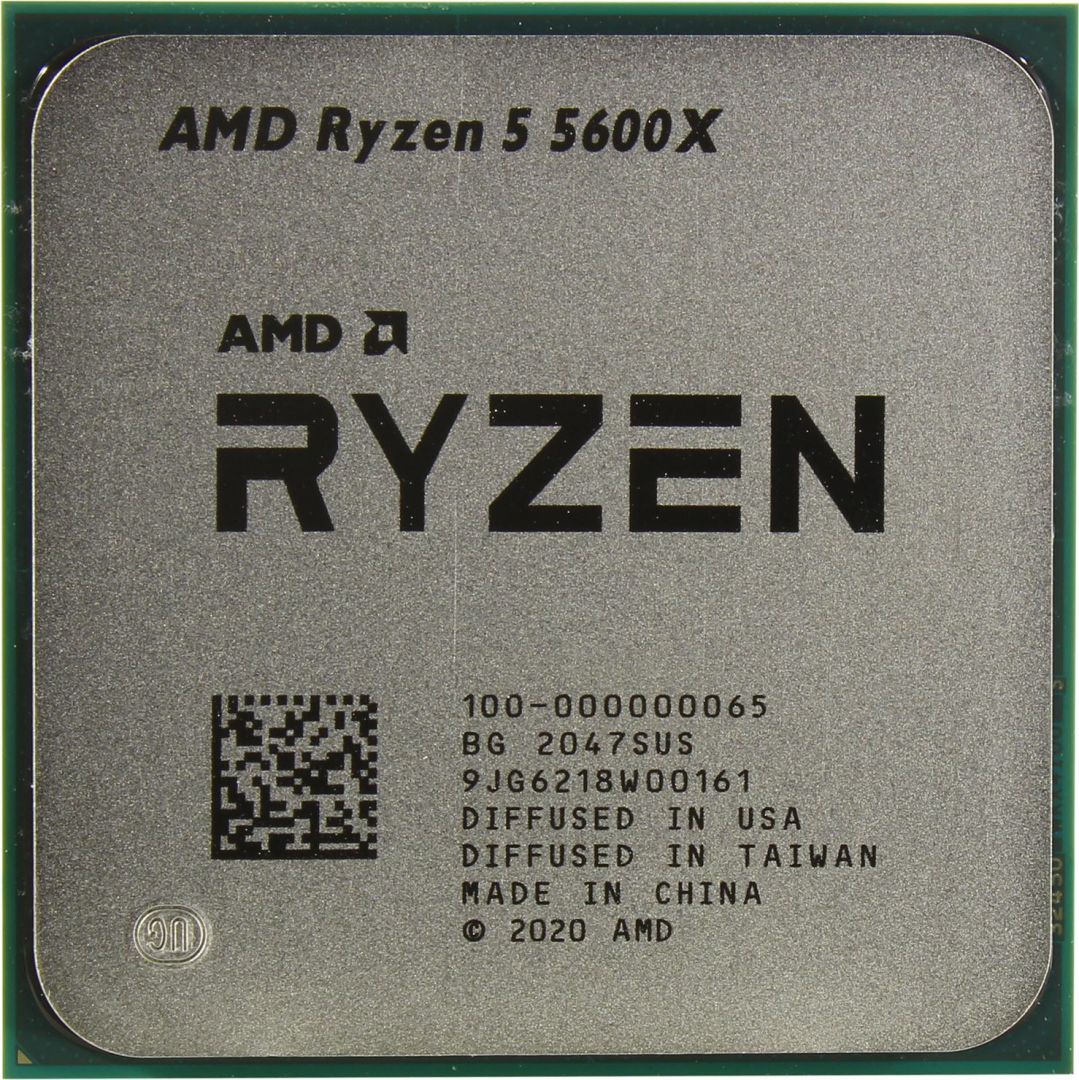 Процессор AMD Ryzen 5 5600X (6C/12T, 3.7-4,6ГГц, AM4, 65W, OEM) 100-000000065